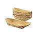 CiboWares Premium Bamboo Serving Boat, 5 Inch x 2.5 Inch, Eco-Friendly and Disposable for Home and Catering, Package of 50