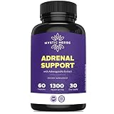 Adrenal Fatigue Supplements & Cortisol Manager - Pure Adrenal Support for Anxiety Relief, Cortisol Blocker, Mental Focus with Adaptogen Herbs - Ashwagandha, Rhodiola, Licorice Root & Gingseng