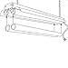 Lithonia Lighting 1233 RE 2-Light T8 Fluorescent Shop Light, 120 Volts, 32 Watts, Damp Listed, White