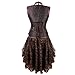frawirshau Women's Steampunk Costume Corset Dress Halloween Costumes Steam Punk Gothic Corset Skirt Set