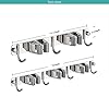 Broom-Mop-Stainless-Steel-Holder-Wall-Mounted-for-KitchenGarden-Garage-Office-Laundry-Bathroom-2-Racks-3-Hooks Broom Mop Stainless Steel Holder Wall Mounted, for Kitchen,Garden, Garage, Office, Laundry Bathroom (2 Racks 3 Hooks)