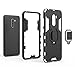 DWAYBOX Xiaomi Pocophone F1 Case Ring Holder Iron Man Design 2 in 1 Hybrid Heavy Duty Armor Hard Back Case Cover for Xiaomi Pocophone F1 6.18 Inch (Black)