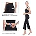 TAIBID Women's High Waist Yoga Capri Pants Side Pockets Flare Workout Bootleg Crop Leggings, Size S - XXXL