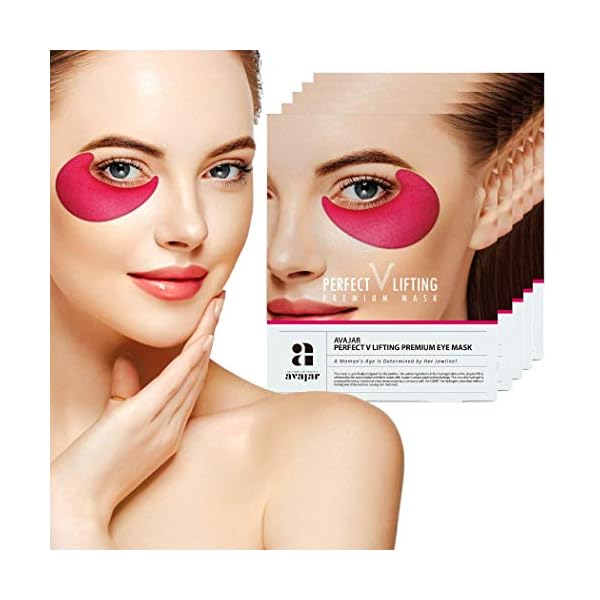 Avajar-Perfect-V-Lifting-Premium-Eye-Mask-2Pairs-Under-Eye-Bags-Treatment-Patches-Mask-for-Puffy-Eyes-Undereye-Gel-Pads-Dark-Circle-Eyes-Treatment-Collagen-Hydrogel-Anti-Aging-Wrinkle-Eye-Patch Avajar Perfect V Lifting Premium Eye Mask 2Pairs - Under Eye Bags Treatment Patches Mask for Puffy Eyes | Undereye Gel…