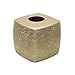 Zenna Home India Ink Huntington Tissue Box Cover, Gold Cracked Glass