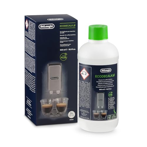 EcoDecalk Entkalker DLSC500, 5 Entkalkungs Dosen, Kaffee Maschinen Entkalker, Kaffee Maschinen Wartungs Zubehör, Pflanzliche Inhaltsstoffe, Flasche mit 5 Dosen, 500ml
