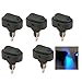 12V 30A Waterproof LED Light On/Off Car Boat Marine Auto Motorcycle 3P Rocker SPST Toggle Switch,Pack of 4 (Blue)