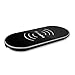 MobilePal 3-Coil Qi Wireless Charger Pad For iPhone 8/8 Plus/X and Samsung Galaxy series -2A USB AC Adapter Included (Black)