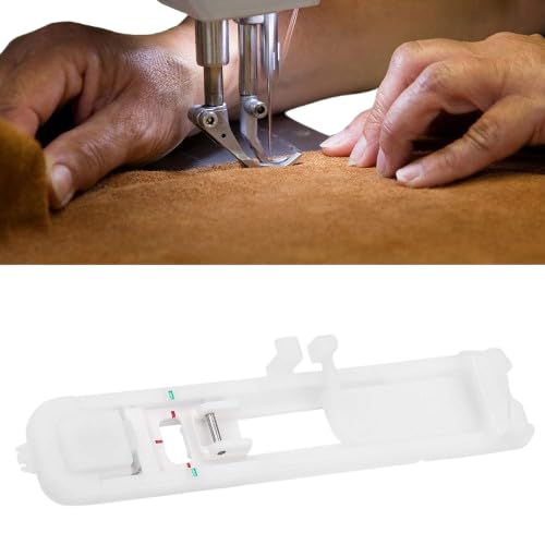 Unifun Button Hole Press Foot, 1 Step Keyhole Function, Sewing Machine Accessories, Plastic, for Household Sewing Machine, White