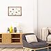 Magicfly Air Plants Frame Hanging Holder, 16 X 11 Inch Wooden Airplant Display Holder Succulent Tillandsia for House Plants, Hanger Wooden Shelf for Home Décor
