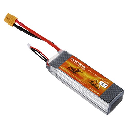 Floureon 3s 11.1v 2200mah 25c lipo rc battery with xt60…