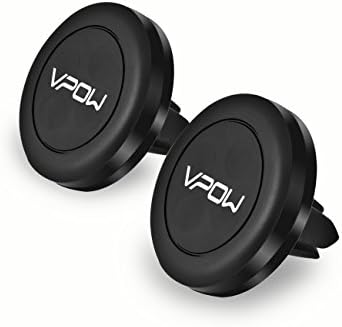 Car Mount Magnetic Phone VPOW 2 PACK Universal Air Vent Magnetic Car Mount Holder for Smartphones including iPhone 7 7 Plus 6S 6S Plus Galaxy S8 S7 Galaxy S7 Edge LG HTC Nexus And More Black