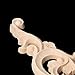 BloomingJS 1 Pair Wood Carved Corner Onlay Applique Frame Decor Furniture Unpainted Home