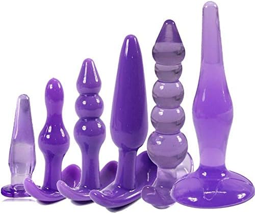 Poison Pear 6 pcs Medical Silicone Plug Kit for Men and Women, Relax Toys Kit for Indoor Game