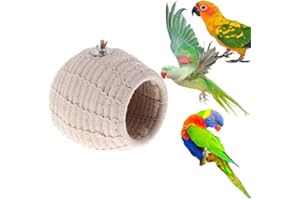 Keersi Rope Weave Bird Breeding Nest Bed House Toy for Budgie Parakeet Cockatiel Conure Canary Finch Lovebird African Grey Cockatoo Amazon Small Medium Parrot Cage Perch Hatching Nesting Box