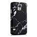 kwmobile Case for Samsung Galaxy S5 / S5 Neo - Hard Plastic Anti-Scratch Shockproof Protective Smartphone Cover - Black/White