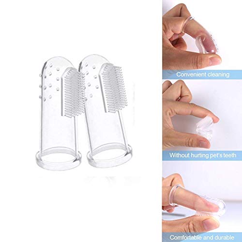 Brush Dog Teeth - 10pcs Set Soft Clear Tooth Cleaner Teeth Cleaning Pet Silicone Finger Toothbrushes - Electronics Accessories Beauty Toys Sports Garden Home Girls Cell Computers Phones Events