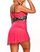 Plus Size Womens V Neck Babydoll Strap Lingerie Lace Chemise Teddy Outfits