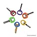 20 Pack of Key Identifier Rings - Plastic Key Cap Sleeve Rings in 8 Different Colors - Choose Your Own Color Coding System to Tag Your Keys - Perfect to Identify Your Keys Immediately