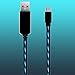 Micro USB Cable,AoliPlus Visible Flowing EL Light LED Charging Cords USB 2.0 A Male to Micro B Cable Sync Data for Android Devices, Samsung Galaxy, Sony, HTC, Motorola etc,3.0-Feet/0.9 Meter(Blue)