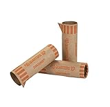 MMF Industries Tubular Quarter Coin Wrappers, Orange, $10