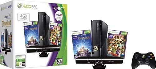 Xbox 360 4GB Console with Kinect Holiday Value (Renewed)