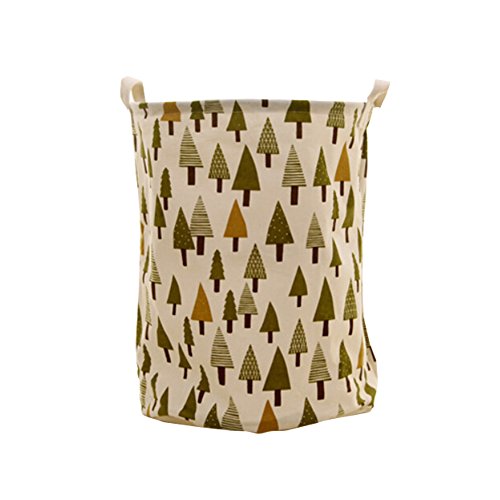 Pine Tree Foldable Laundry Basket Storage Bag Practical Hamper Bag