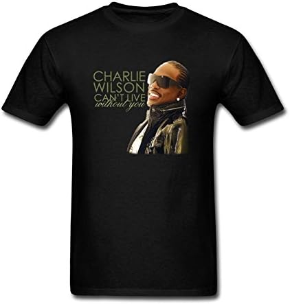FUSHUONT88M Men's Charlie Wilson T-shirt Size XL Black