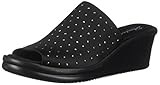 Skechers Cali Women's Rumblers-Silky Smooth Slide Sandal, Black 17, 7 M US