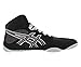 ASICS Men's Snapdown Wrestling Shoe, Black/Silver, 10 M US