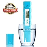 EternalBe Digital PH Meter, 0.01 PH High Accuracy Water Quality Tester with 0-14 PH Measurement Range for Household Drinking, Pool and Aquarium Water PH Tester Design with ATC, PH Meter