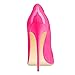 FSJ Women Classic Pointed Toe High Heels Sexy Stiletto Pumps Office Lady Dress Shoes Size 14 Hot Pink