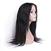 Aliabc Hair 4X4 Lace Closure Straight Human Hair Wigs Unprocessed Brazilian Virgin Remy Human Hair Natural Color (22