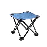 Outry Folding Camping Stool, Lightweight Portable Camping Stool, Outdoor Folding Chair for Camping, Fishing, Traveling, Hiking, Picnic, BBQ, Gardening, Beach, Slacker Chair with Carry Bag