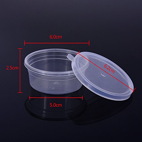 24 Packs Foam Ball Containers Styrofoam Balls Plastic Boxes with Lid