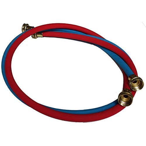 Samar 6-ft 2500-PSI Stainless Steel Washing Machine Fill Hoses by Samar Burst Free