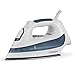 Westinghouse WSI400 Professional Steam Iron with 7.4 oz.Water Tank, 1200 Watts, Stainless Steel Soleplate, White with Dark Accents, Blue