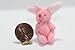 Dollhouse Miniature Toy - Adorable Little Pink Stuffed Bunny Rabbit
