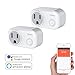 Smart Plug Mini, Oittm Wi-Fi Mini Socket Smart Plug-in Outlet Switch w/Energy Monitoring, Timing Function, Wireless Remote Control, Works with Amazon Alexa Google Assistant, No Hub Required (2-PACK)
