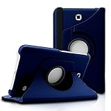 Infiland Samsung Galaxy Tab 4 7.0 Case, PU Leather 360° Rotating Stand Case Cover for Samsung Galaxy Tab 4 7-Inch / Galaxy Tab 4 Nook 7.0 (Galaxy Tab 4 7.0, Navy)