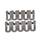 10PCS Clothes Hanger Link Mini Creative Flocking Hook Closet Organizer (gray)