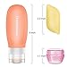 10 Pack Travel Bottles, 3 oz Leak Proof Travel Accessories, Refillable Silicone Travel Size Toiletries Containers Tubes for Liquids