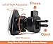 NOVOLAND Magnetic Phone Car Mount, Cell Phone Mount Holder for Car Air Vent Strong Magnet Easy Bite-Lock 360 Rotation for Apple iPhone X 8 7 6 6s Plus Samsung Galaxy S8 S7 S6 Edge Note 8 7 6 (Black)