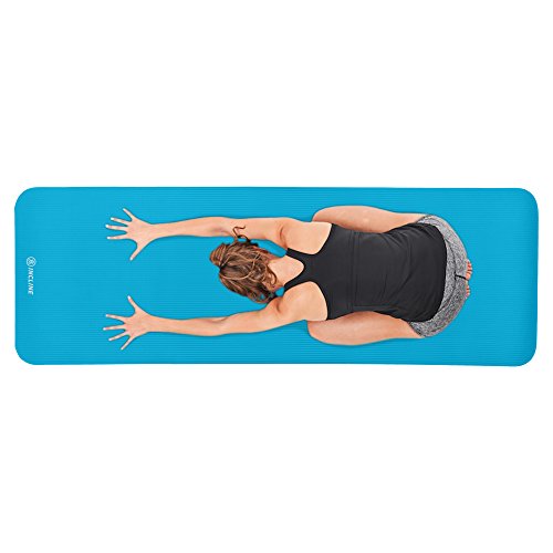 Incline Fit High Density Extra Thick & Long Comfort Foam Exercise Yoga Mat for Pilates, Fitness & Workout with Carrying Strap - Thumbnail 7