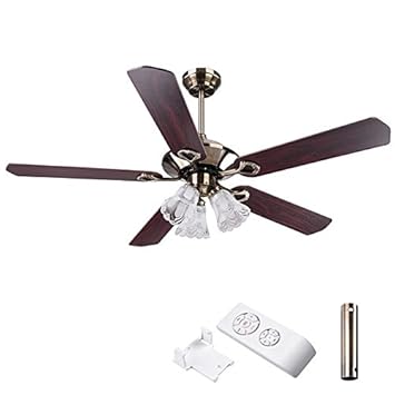 Ampersand Shops Classic Antique Copper Ceiling Fan And Light