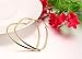 Women's Stainless Steel Gold Plated Heart Shape Hinged Large Hoop Earring,Anti-allergy