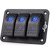 Amazon.com: MICTUNING LS083601JL Laser Stereo Rocker Switch Kit, On/Off ...