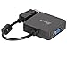 UKYEE DisplayPort to HDMI VGA DVI Adapter, 3-in-1 Converter, 1080P@60Hz, Male to Female, Black