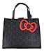 Loungefly Hello Kitty Bow Quilted Tote Purse (One Size, Black)