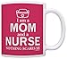ThisWear Mother's Day Gift I'm a Mom and a Nurse Nothing Scares Me RN Nurse Gift 11oz Ceramic Coffee Mug with Handle